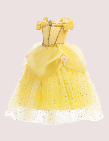 Beauty and Beast Belle Cosplay Party Dress