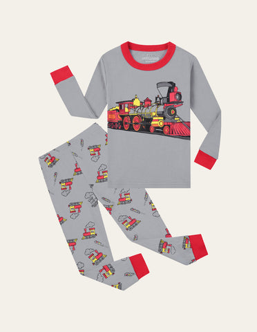 Train Print Pajama Suit