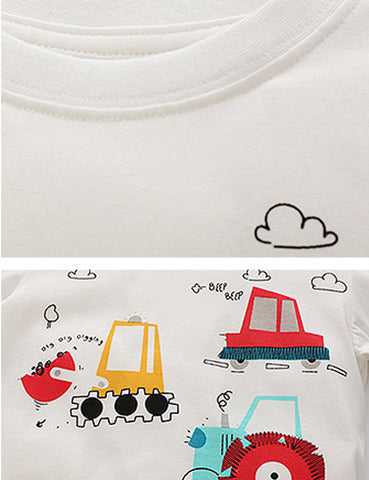 Vechical Print T-shirt