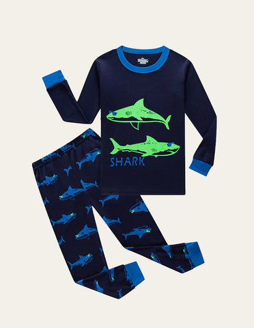 Shark Print Pajama Suit