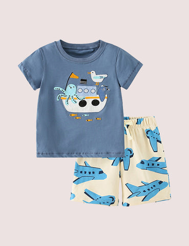 Cartoon Two-Piece Set