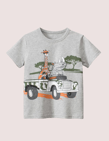 Animal Cartoon T-Shirt