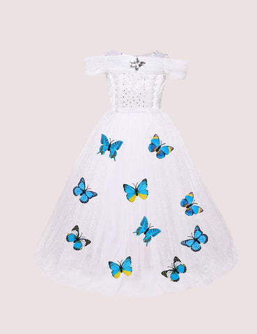 Frozen Butterfly Gauze Dress