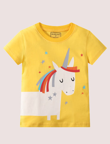 Unicorn Print T-shirt