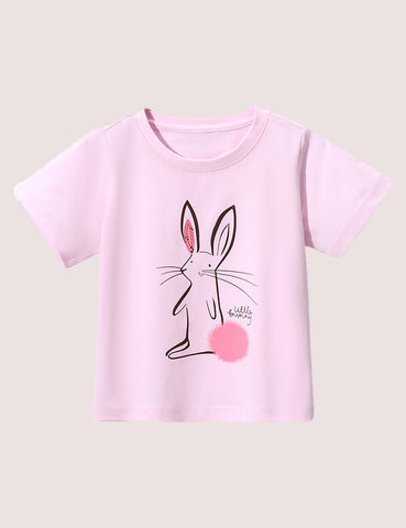 Little Bunny Print T-Shirt