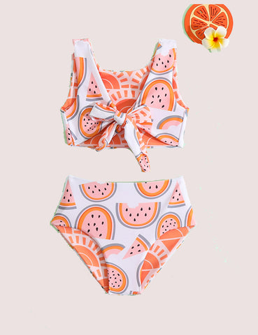 Full Print Split Swimsuit