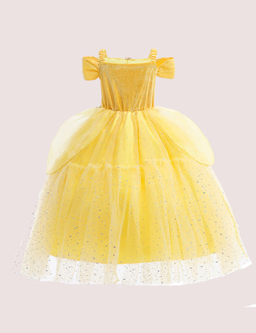 Beauty and Beast Belle Cosplay Party Dress