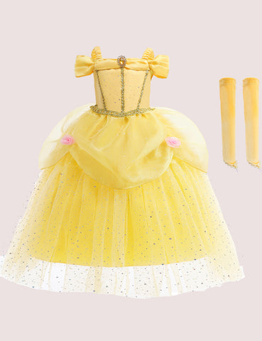 Beauty and Beast Belle Cosplay Party Dress