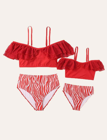 Striped Family Matching Swimsuit - CCMOM