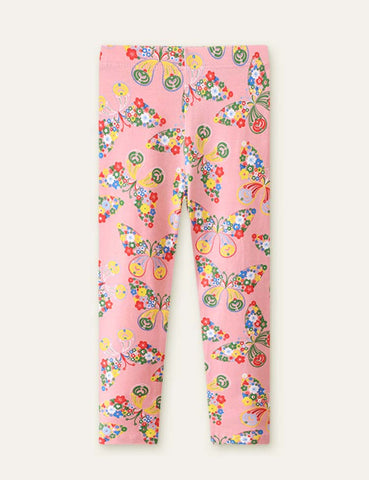 Butterfly Floral Printed Leggings