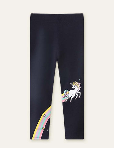 Rainbow Unicorn Printed Leggings