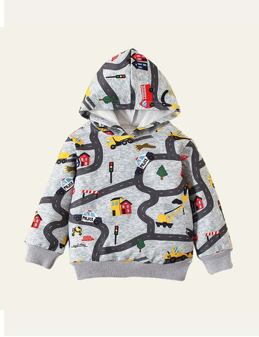 Cartoon Car Hoodie