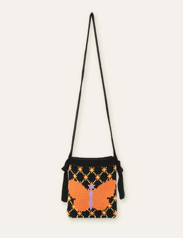 Butterfly Knitted Crossbody Bag