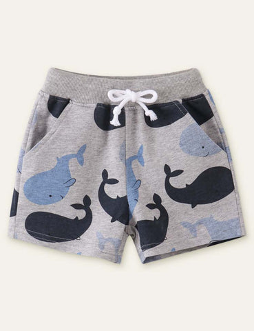 Whale Printed Shorts