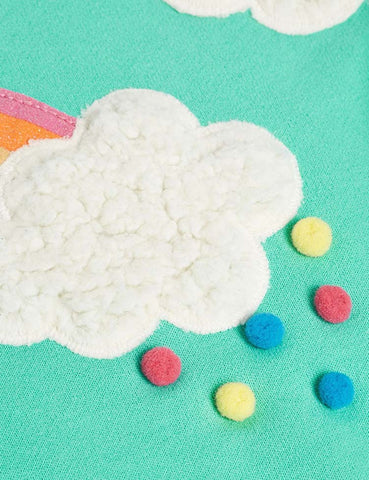 Cloud Rainbow Appliqué Sweatshirt