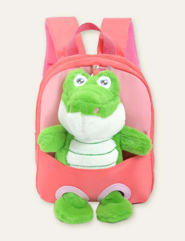 Plush Doll Crocodile Schoolbag Backpack