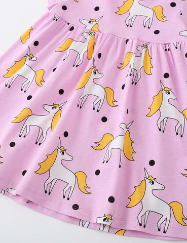 Unicorn Printed Dress