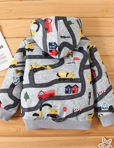 Cartoon Car Hoodie