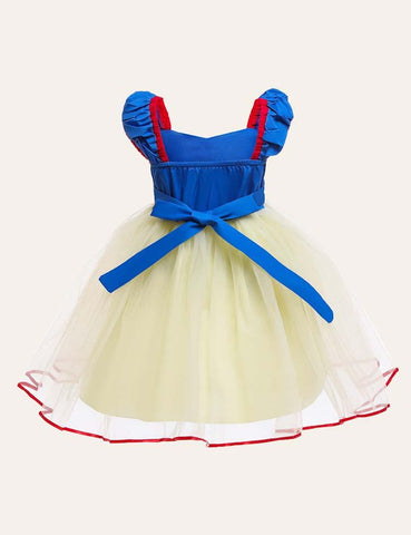 Snow White Mesh Party Dress - CCMOM