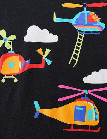 Helicopter Printed T-shirt