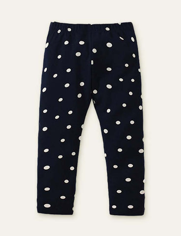 Puppy Appliqué Sweatshirt + Polka Dot Pants