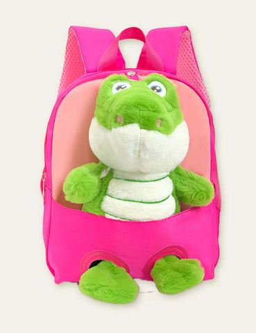 Plush Doll Crocodile Schoolbag Backpack