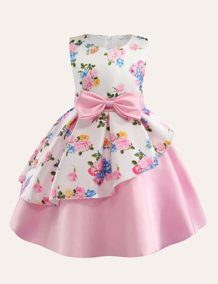 Floral Sleeveless Party Dress - CCMOM