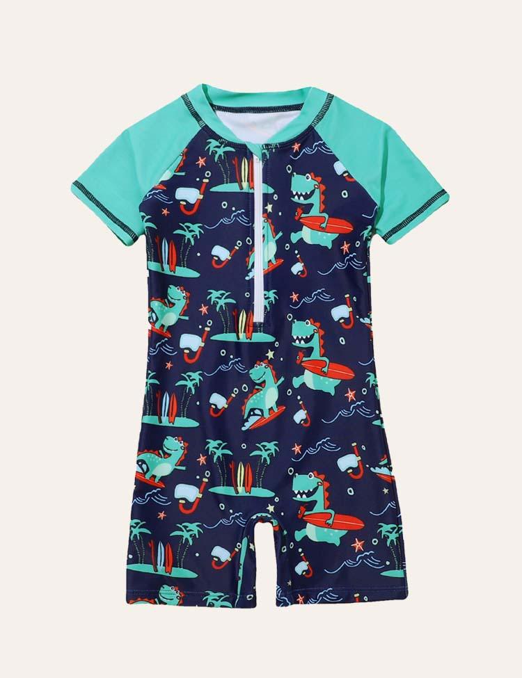 Full Printed Dinosaur Swimsuit - CCMOM