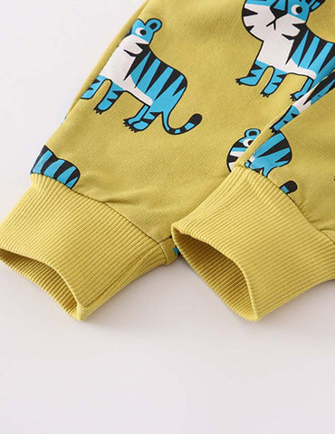 Tiger Cartoon Printed Sweatpants