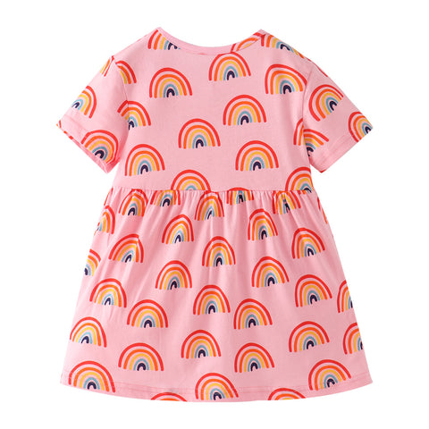 Rainbow Full Print Dress