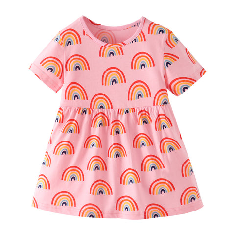 Rainbow Full Print Dress