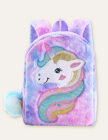 Unicorn Plush Schoolbag Backpack