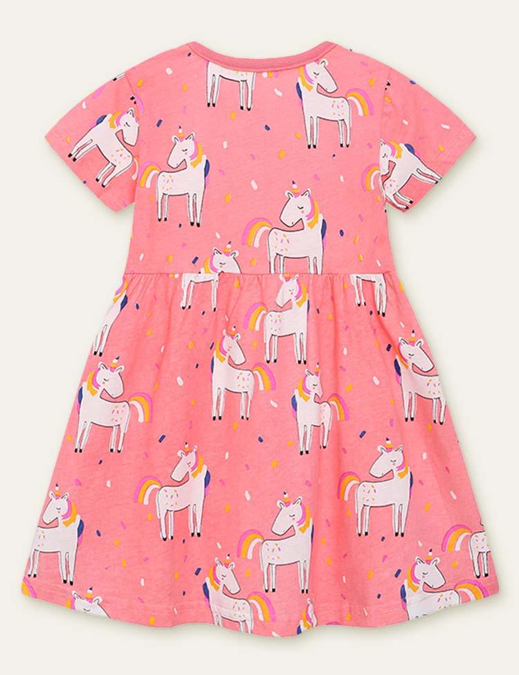 Unicorn Printed Dress - CCMOM