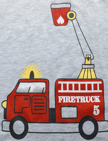 Firetruck Printed Two-Piece Suit