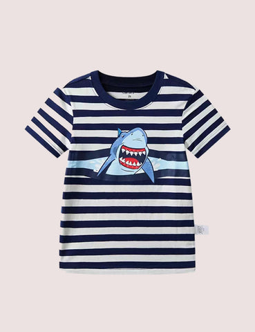 Shark Print T-Shirt