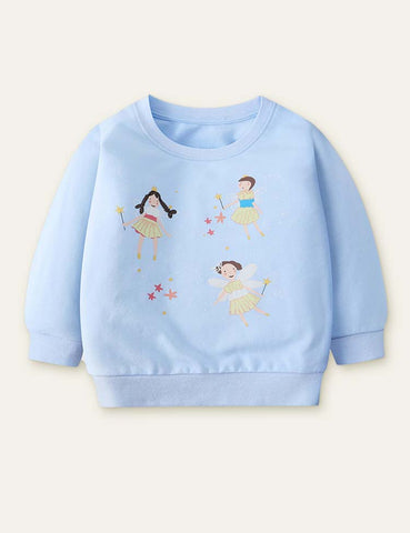 Butterfly Angel Printed Sweatshirt