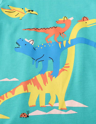 Dinosaur World Printed T-shirt