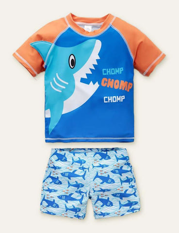 Shark Dinosaur Printed Swimsuit - CCMOM