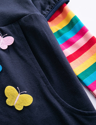 Two Pockets Rainbow Dress