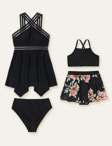 Floral Printed Family Matching Swimsuit