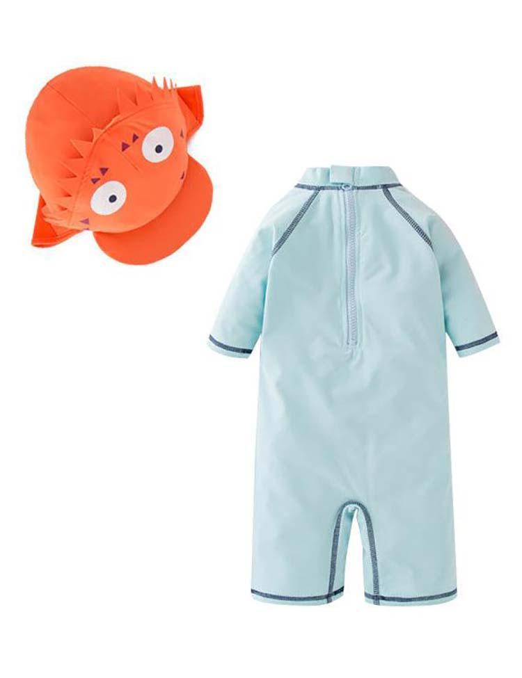 2-Piece Dolphin Sleeve Swimsuit - CCMOM