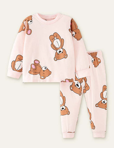 Bear Full Printed Pajamas Set