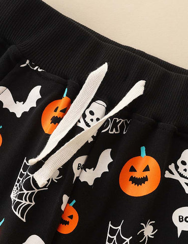 Halloween Pumpkin Ghost Printed Sweatpants