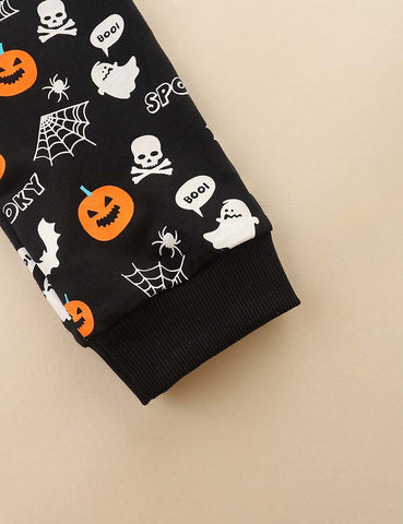 Halloween Pumpkin Ghost Printed Sweatpants