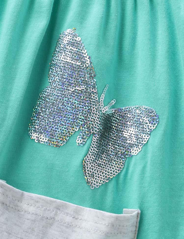 Unicorn Butterfly Embroidered Dress - CCMOM