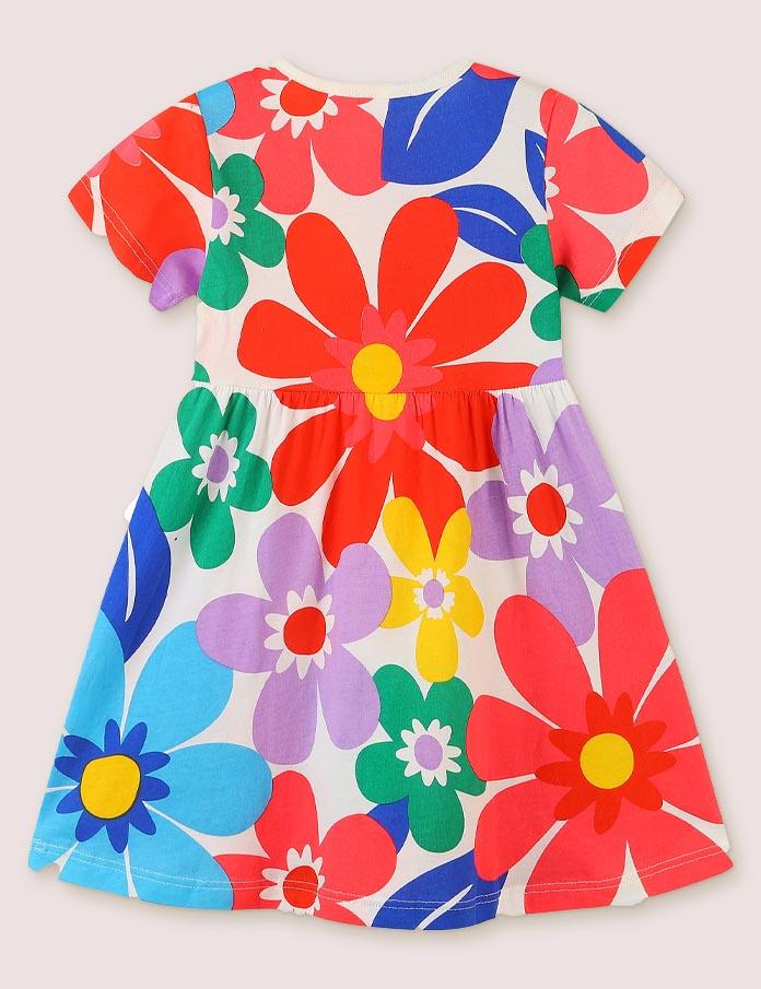 Blossoms Print Jersey Dress - CCMOM