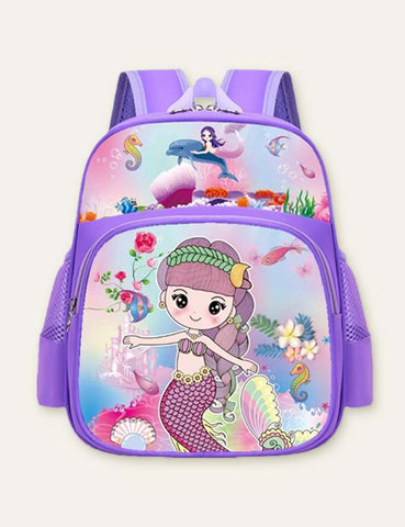 Unicorn Rocket Printed Schoolbag Backpack