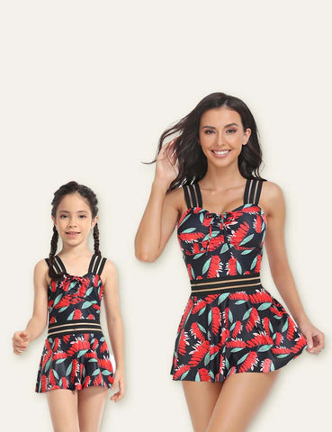 Full Printed Family Matching Swimsuit