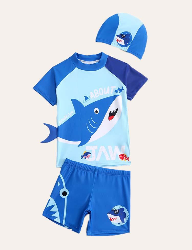 Cartoon Animal Swim Suit + Cap - CCMOM