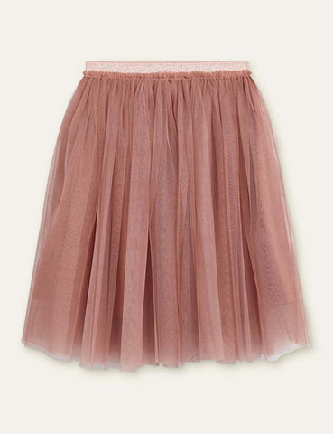 Holiday Mesh Knee Length Skirt